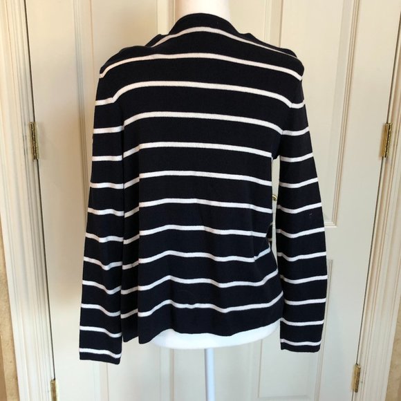 Christopher & Banks Striped Open Front Cardigan - Picture 2 of 4